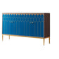 Server mobile sideboard in legno glam con gambe in acciaio