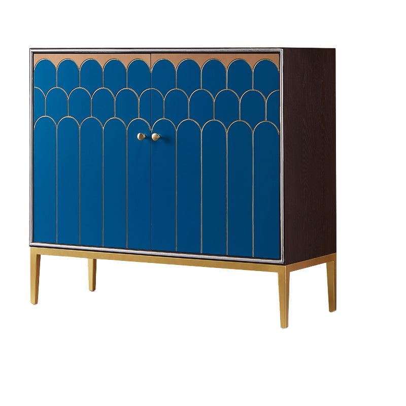 Server mobile sideboard in legno glam con gambe in acciaio