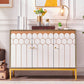 Server mobile sideboard in legno glam con gambe in acciaio
