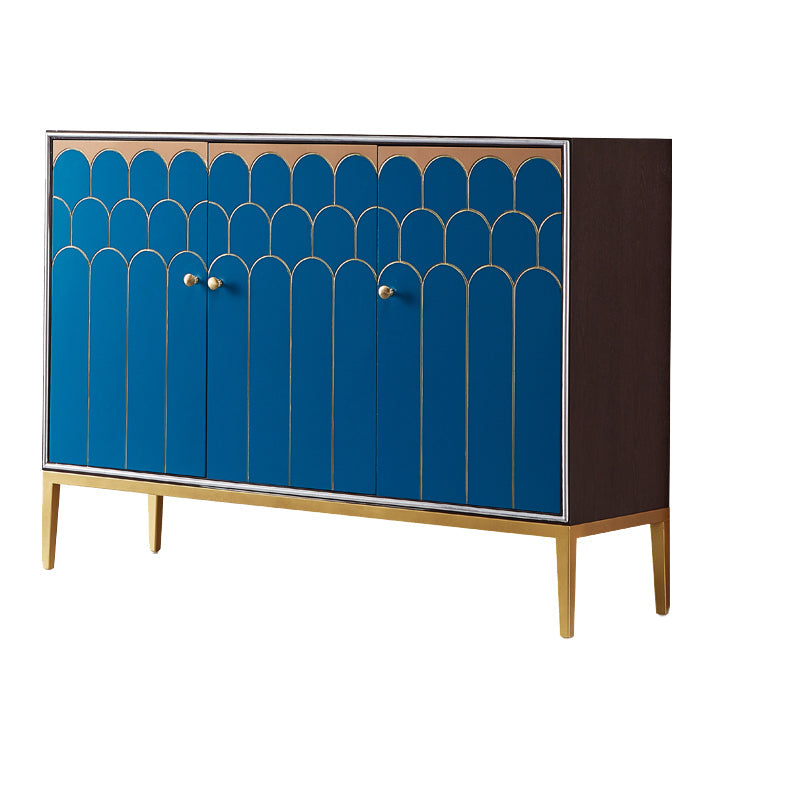 Server mobile sideboard in legno glam con gambe in acciaio