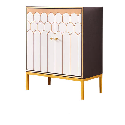 Server mobile sideboard in legno glam con gambe in acciaio