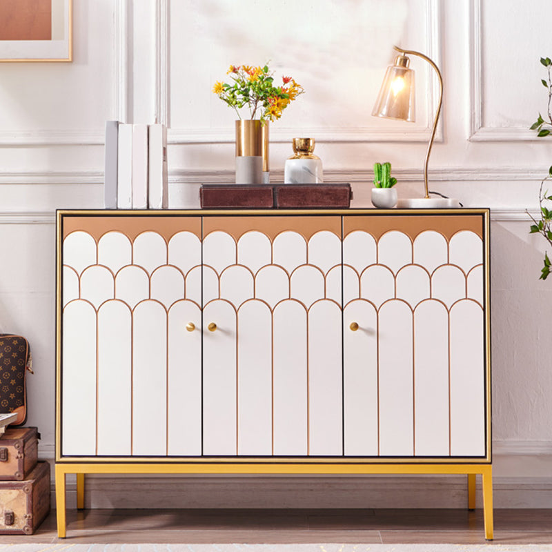 Server mobile sideboard in legno glam con gambe in acciaio
