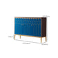 Server mobile sideboard in legno glam con gambe in acciaio
