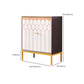 Server mobile sideboard in legno glam con gambe in acciaio