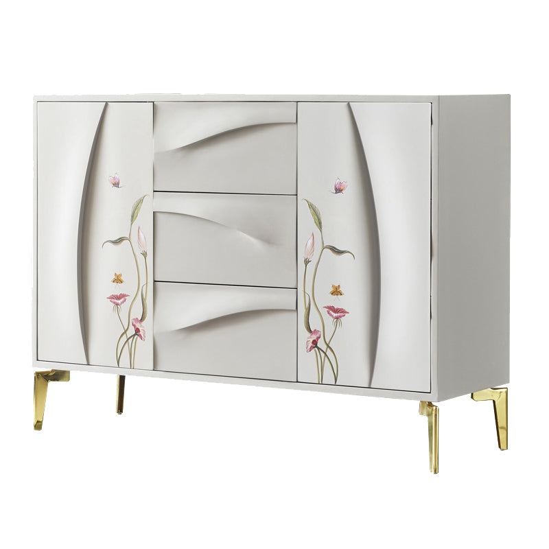 Server da pranzo in legno ingegnerizzato per porte in stile glam per cucina