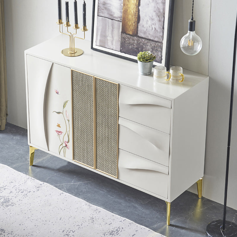 Server da pranzo in legno ingegnerizzato per porte in stile glam per cucina