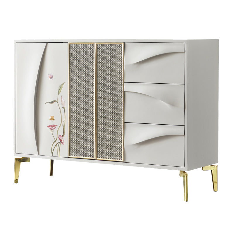 Server da pranzo in legno ingegnerizzato per porte in stile glam per cucina