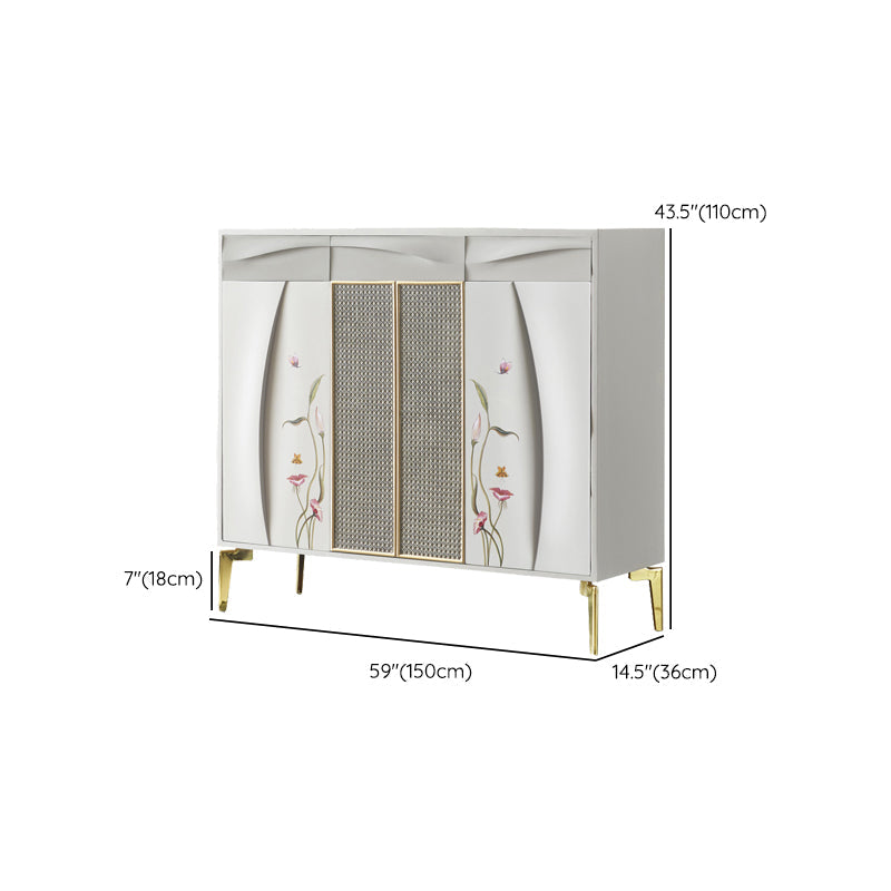 Server da pranzo in legno ingegnerizzato per porte in stile glam per cucina