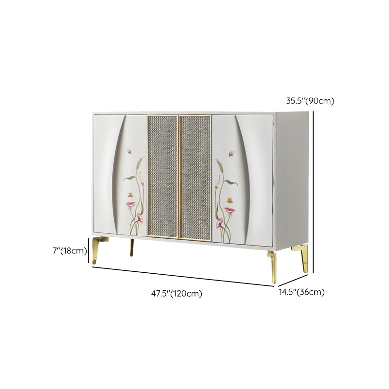 Server da pranzo in legno ingegnerizzato per porte in stile glam per cucina