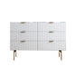 6-Drawer Sideboard Table Modern Sideboard Buffet for Living Room