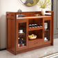 Server moderno di vetro a buffet sideboard con 1 cassetto, 17 "W x 36" H