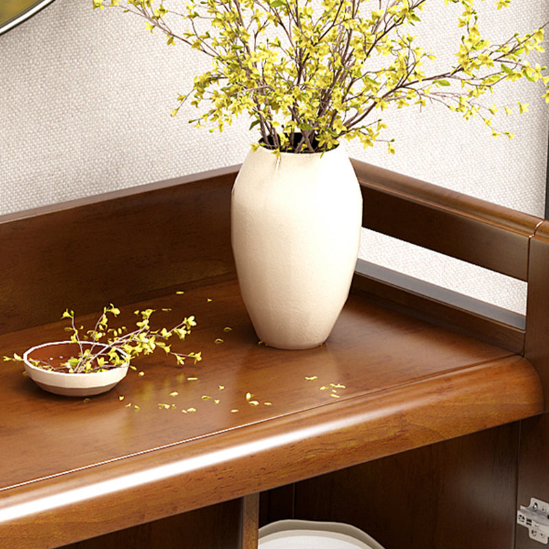 Server moderno di vetro a buffet sideboard con 1 cassetto, 17 "W x 36" H