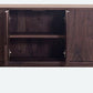 Modern 6 Doors Dining Server Pine Solid Wood Sideboard Table