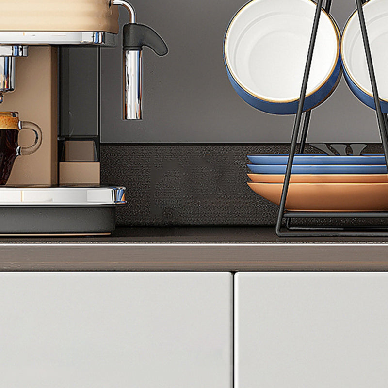 Server per porte di vetro a buffet moderno grigio moderno per soggiorno