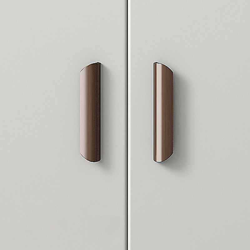 Server per porte di vetro a buffet moderno grigio moderno per soggiorno