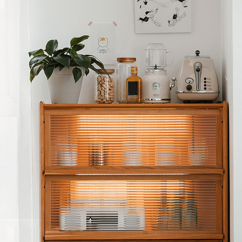 Wooden Home Side Board 49.5"H Farmhouse Style Rectangular Sideboard with Drawers Clearhalo 'buffet_sideboard' 'Buffets & Sideboards' 'furn' 'furn_buffet_sideboard' 'Furniture' 'Kitchen & Dining Furniture' 6295774