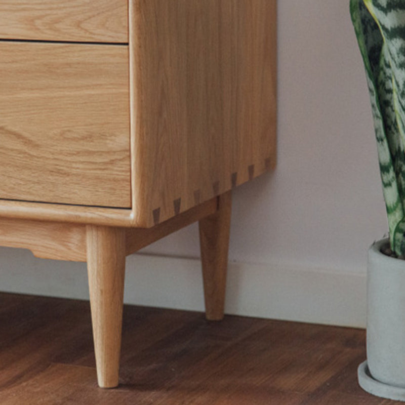 Scheda laterale domestica in legno moderno tavolo da sideboard rettangolare minimalista con cassetti