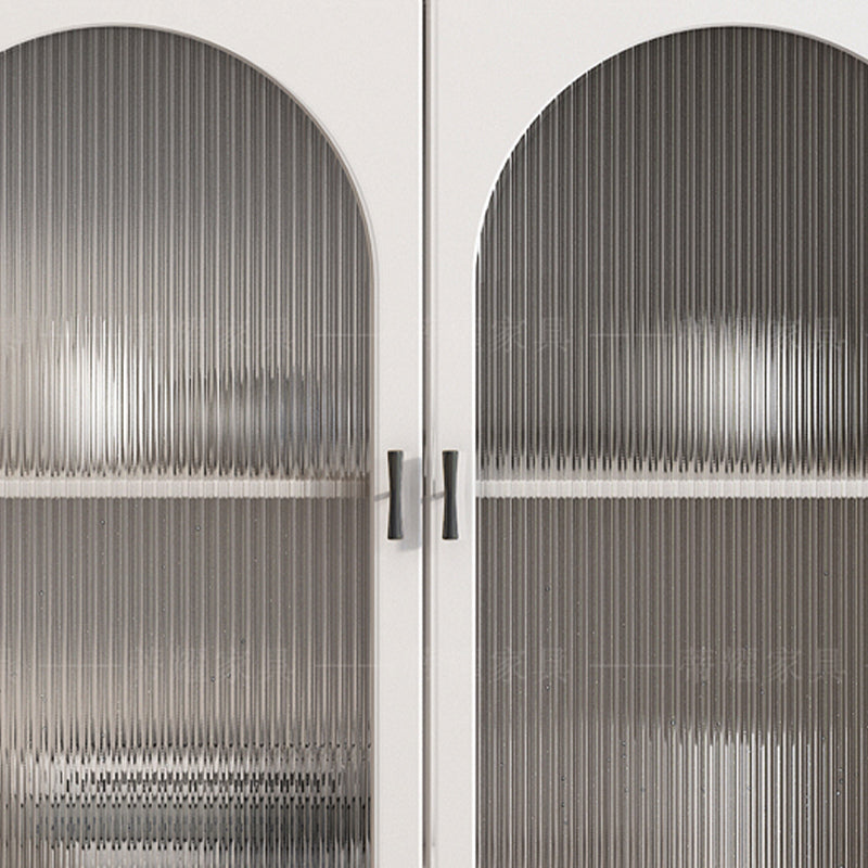 Scheda laterale di lusso di stoccaggio in pietra sinterizzato in casa con cassetti e porte