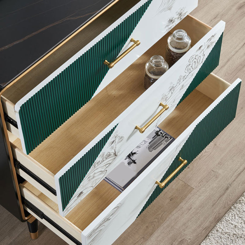 Scheda di pietra sinterizzata in stile Sneate Sideboard di lusso