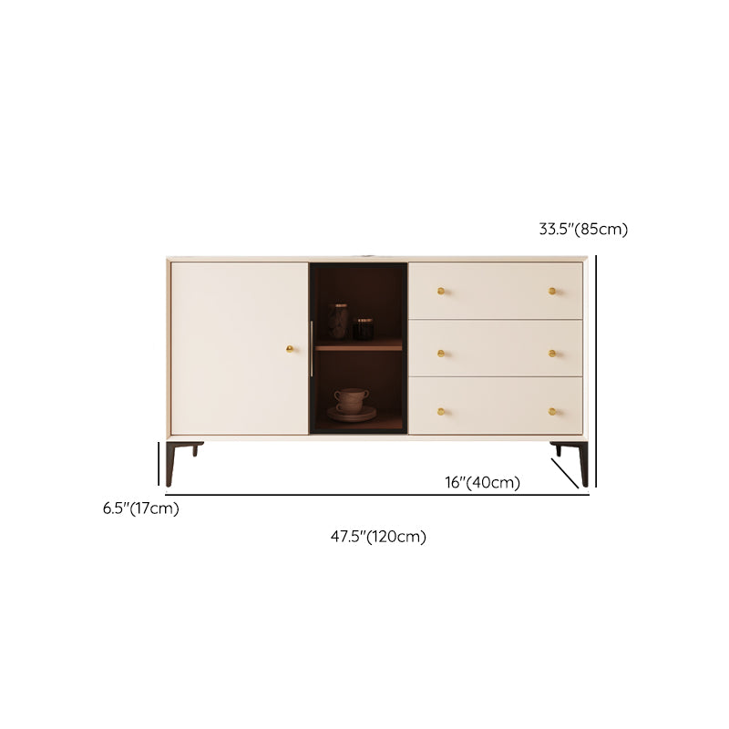 Luxury Rectangle Side Board Sintered Stone Home Storage Sideboard Clearhalo 'buffet_sideboard' 'Buffets & Sideboards' 'furn' 'furn_buffet_sideboard' 'Furniture' 'Kitchen & Dining Furniture' 6295997