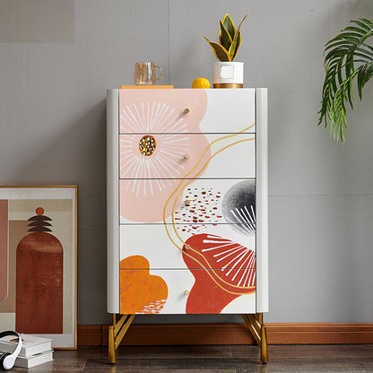 Sideboard di stoccaggio in pietra in stile stile di lusso con cassetti