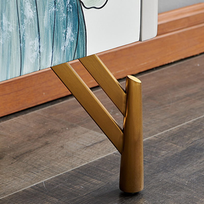 Sideboard di stoccaggio in pietra in stile stile di lusso con cassetti