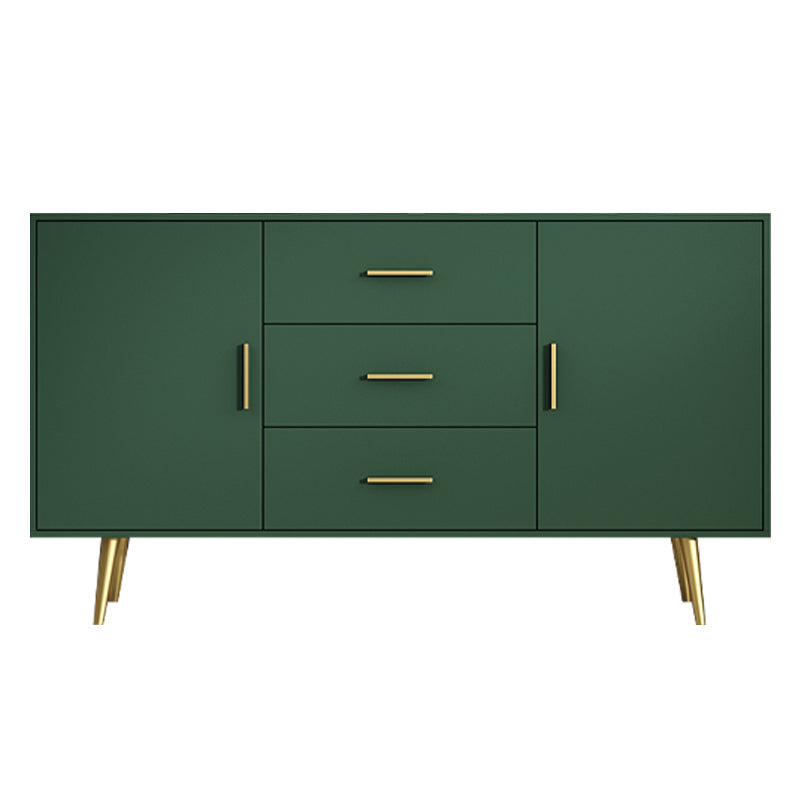 木製サイドボードキャビネットモダンな長方形ホームサイドボード引き出しとドア付き