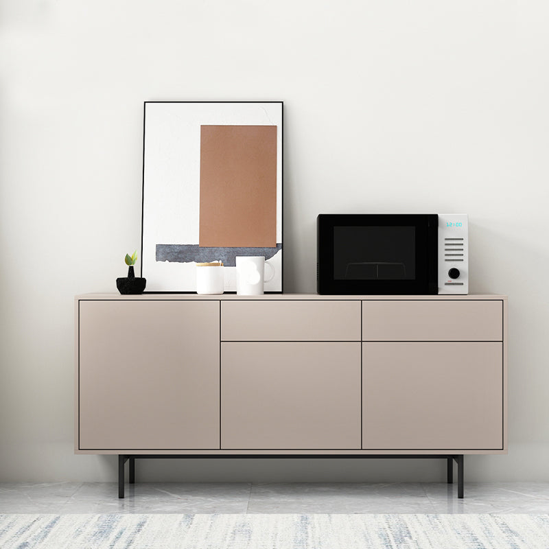 Wooden Rectangle Sideboard Modern Home Sideboard Cabinet with Drawers and Door Clearhalo 'buffet_sideboard' 'Buffets & Sideboards' 'furn' 'furn_buffet_sideboard' 'Furniture' 'Kitchen & Dining Furniture' 6296106