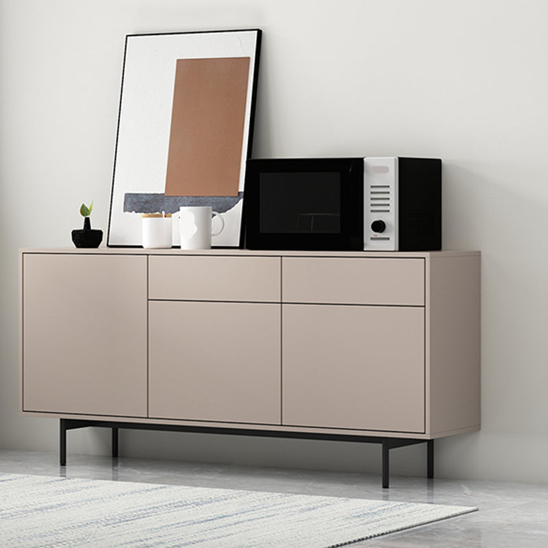 Wooden Rectangle Sideboard Modern Home Sideboard Cabinet with Drawers and Door Clearhalo 'buffet_sideboard' 'Buffets & Sideboards' 'furn' 'furn_buffet_sideboard' 'Furniture' 'Kitchen & Dining Furniture' 6296112