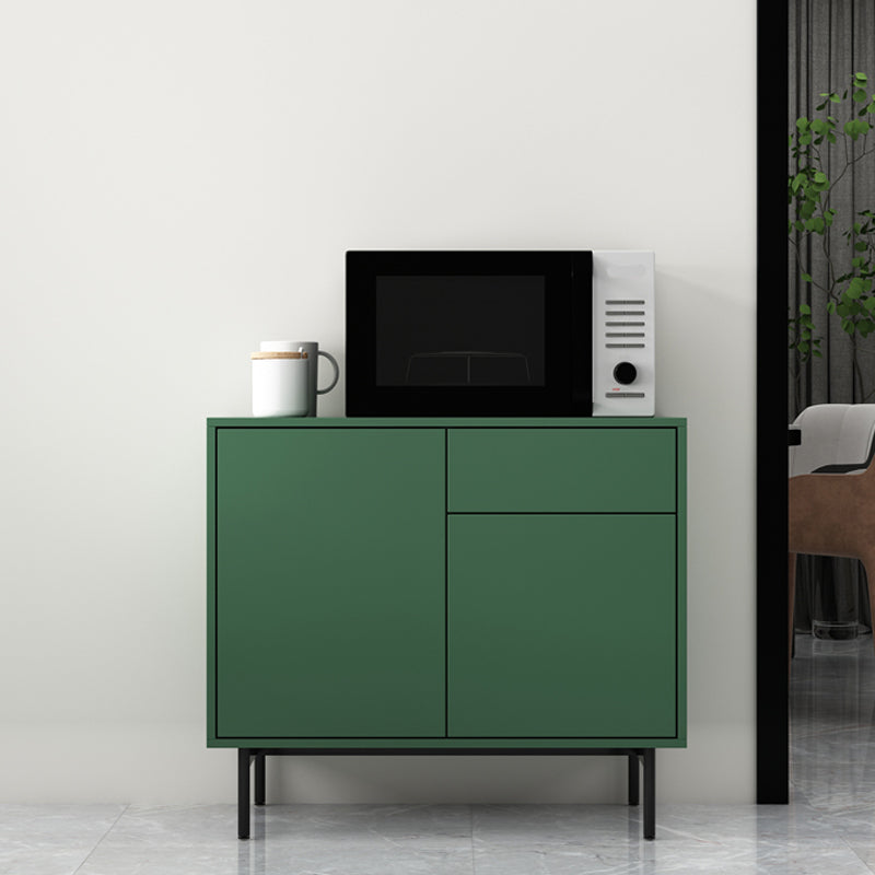 Wooden Rectangle Sideboard Modern Home Sideboard Cabinet with Drawers and Door 31"L x 14"W x 28"H Green Clearhalo 'buffet_sideboard' 'Buffets & Sideboards' 'furn' 'furn_buffet_sideboard' 'Furniture' 'Kitchen & Dining Furniture' 6296113