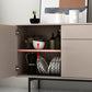Wooden Rectangle Sideboard Modern Home Sideboard Cabinet with Drawers and Door Clearhalo 'buffet_sideboard' 'Buffets & Sideboards' 'furn' 'furn_buffet_sideboard' 'Furniture' 'Kitchen & Dining Furniture' 6296118