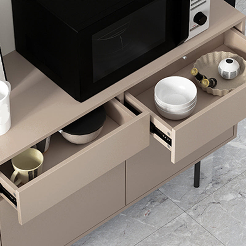 Wooden Rectangle Sideboard Modern Home Sideboard Cabinet with Drawers and Door Clearhalo 'buffet_sideboard' 'Buffets & Sideboards' 'furn' 'furn_buffet_sideboard' 'Furniture' 'Kitchen & Dining Furniture' 6296120