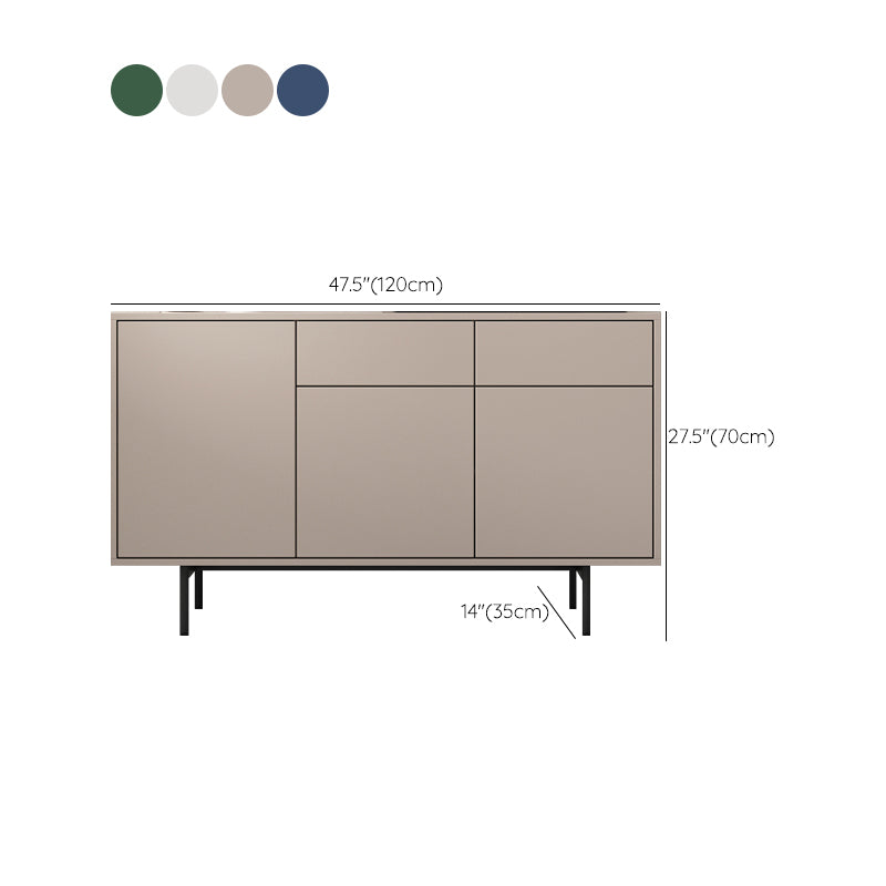 Wooden Rectangle Sideboard Modern Home Sideboard Cabinet with Drawers and Door Clearhalo 'buffet_sideboard' 'Buffets & Sideboards' 'furn' 'furn_buffet_sideboard' 'Furniture' 'Kitchen & Dining Furniture' 6296132