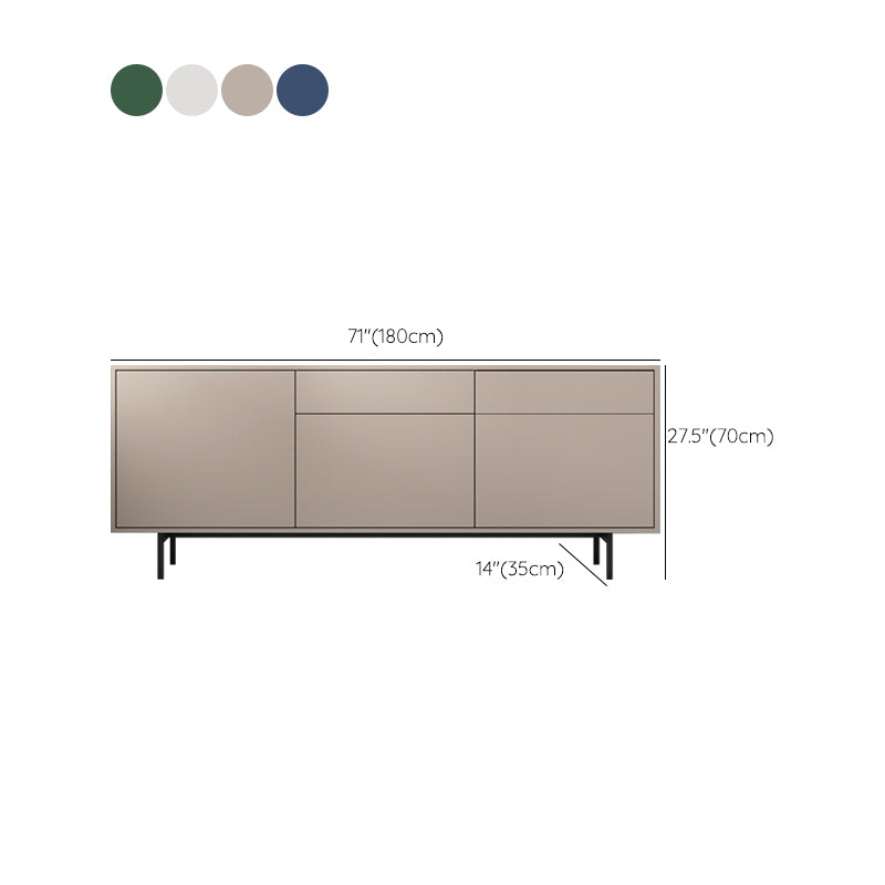 Wooden Rectangle Sideboard Modern Home Sideboard Cabinet with Drawers and Door Clearhalo 'buffet_sideboard' 'Buffets & Sideboards' 'furn' 'furn_buffet_sideboard' 'Furniture' 'Kitchen & Dining Furniture' 6296134