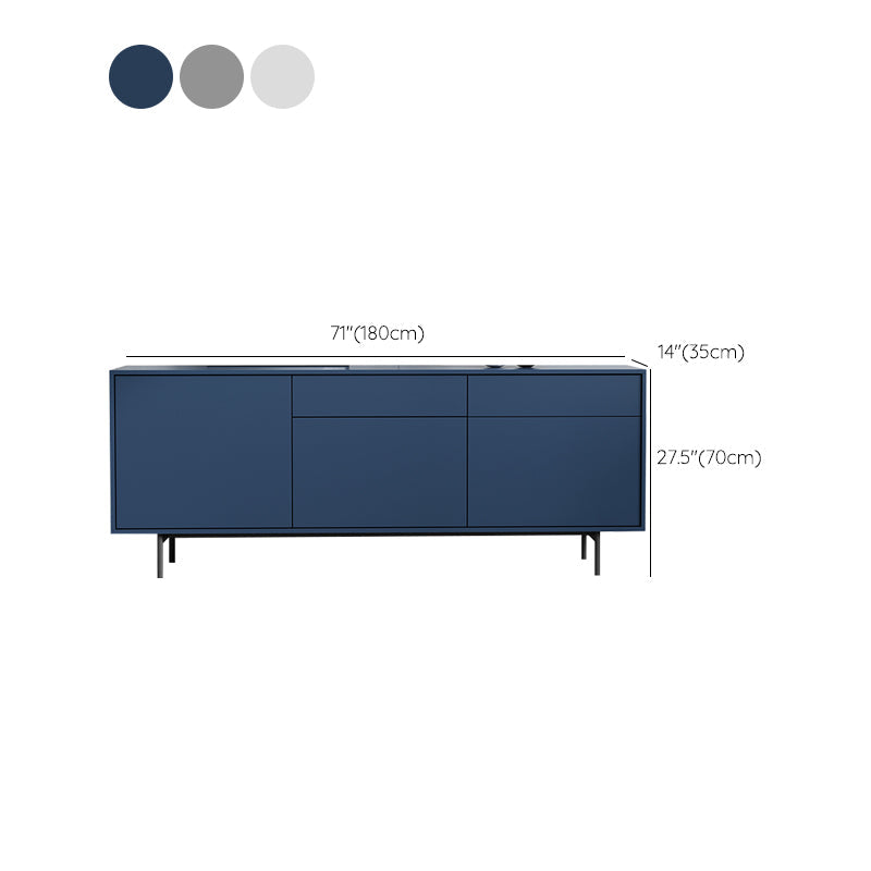 Modern Wooden Storage Sideboard Rectangle Sideboard Cabinet with Drawers and Doors Clearhalo 'buffet_sideboard' 'Buffets & Sideboards' 'furn' 'furn_buffet_sideboard' 'Furniture' 'Kitchen & Dining Furniture' 6296160