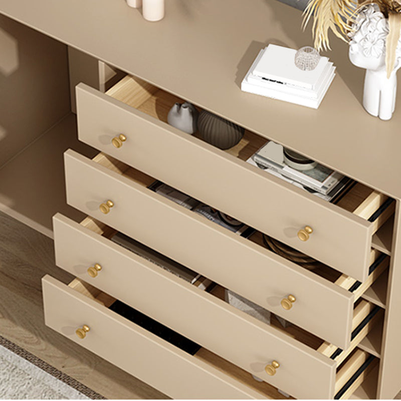 Sideboard di stoccaggio in legno di rettangolo di rettangolo moderno