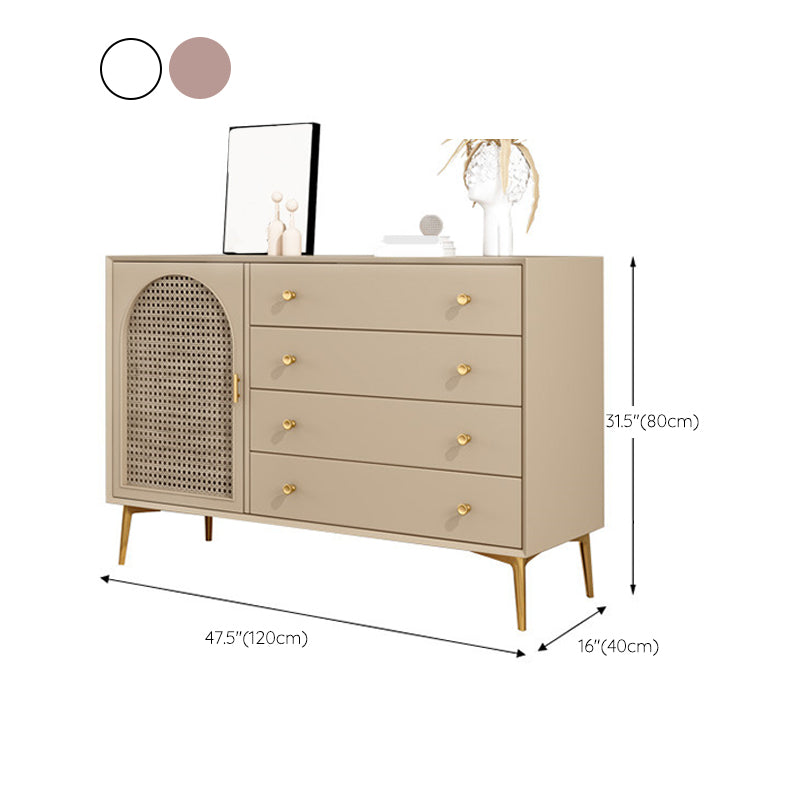 Sideboard di stoccaggio in legno di rettangolo di rettangolo moderno