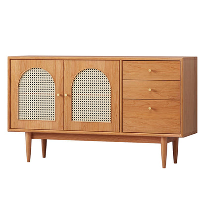 Stellaboard di stoccaggio del rettangolo moderno 55 "L Scheda laterale in legno con cassetti e porta