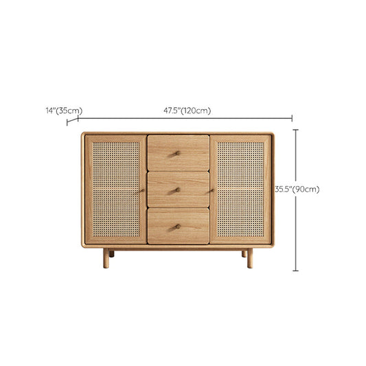 Moderno mobile sideboard in legno rettangolo mobile sideboard con cassetti e porte