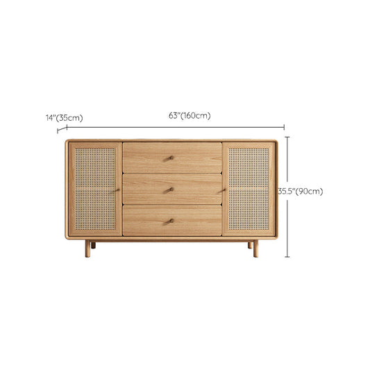 Moderno mobile sideboard in legno rettangolo mobile sideboard con cassetti e porte