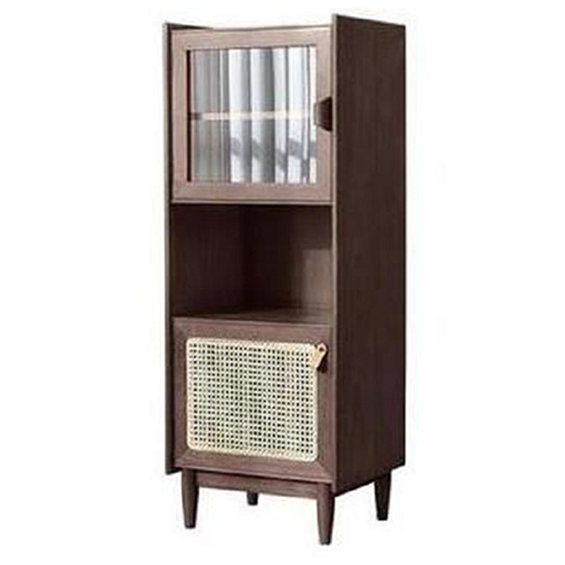 Scheda laterale in legno 51,5 "H moderna sideboard rettangolare della casa minimalista con porta