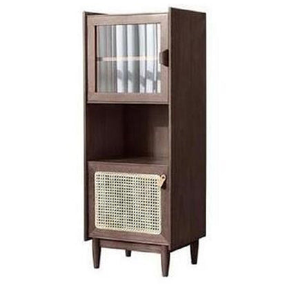 Scheda laterale in legno 51,5 "H moderna sideboard rettangolare della casa minimalista con porta