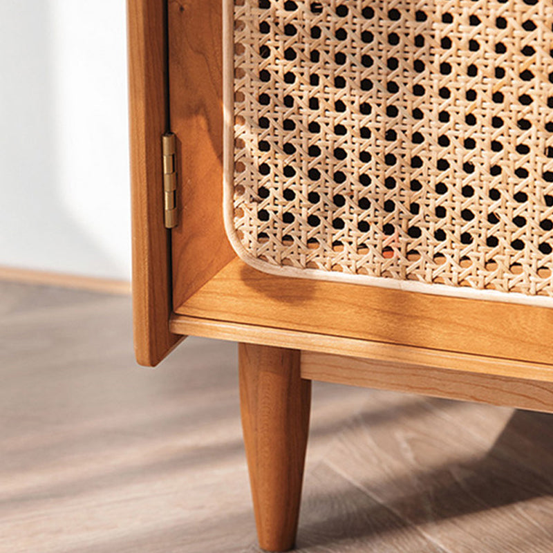 Scheda laterale in legno 51,5 "H moderna sideboard rettangolare della casa minimalista con porta