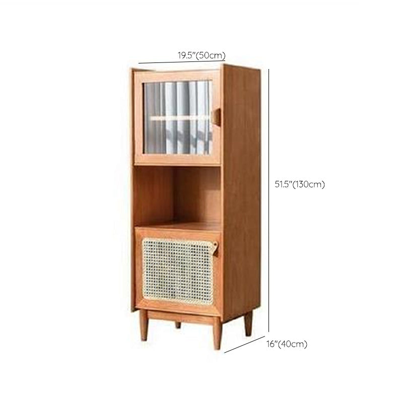 Scheda laterale in legno 51,5 "H moderna sideboard rettangolare della casa minimalista con porta