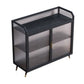 Rettangole Sideboard Home Scheda di lusso Sinterizzato Sinterizzazione Sideboard Abbazzinamento con porta di vetro