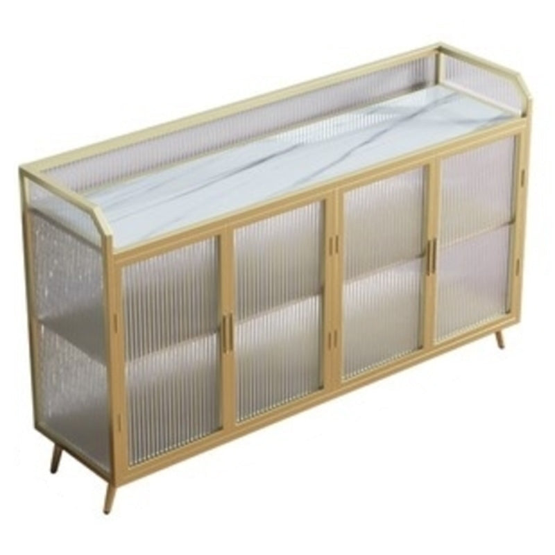 Rettangole Sideboard Home Scheda di lusso Sinterizzato Sinterizzazione Sideboard Abbazzinamento con porta di vetro