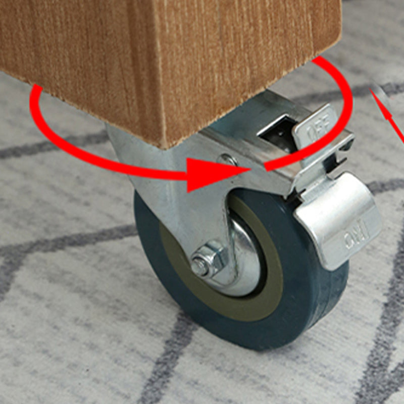 Farmhouse Pine Kitchen Island Cucina rimovibile con cassetto e scaffali