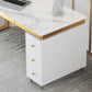 Home Bureau de bureau moderne Home White Writing Bureau avec tiroirs