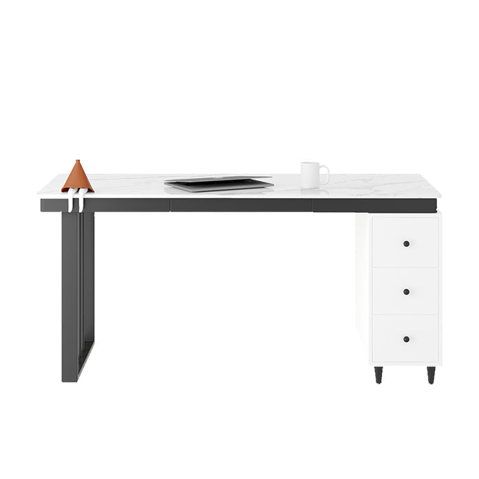 Home Bureau de bureau moderne Home White Writing Bureau avec tiroirs