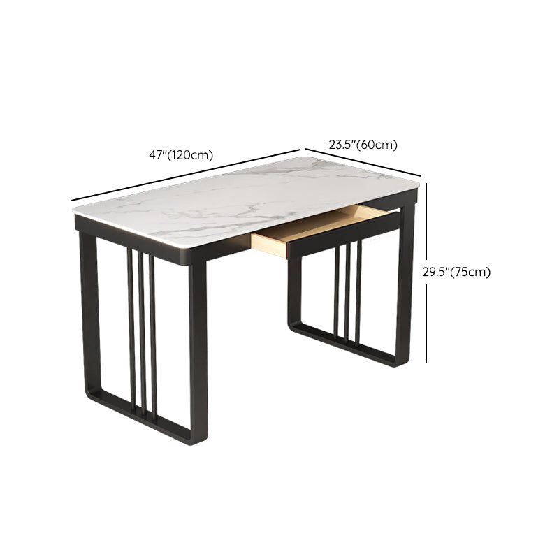 Home Bureau de bureau moderne Home White Writing Bureau avec tiroirs